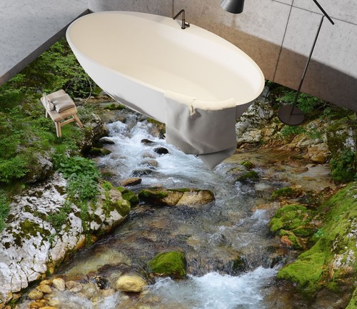 Pietra torrente c2590 - pietra, 3d
