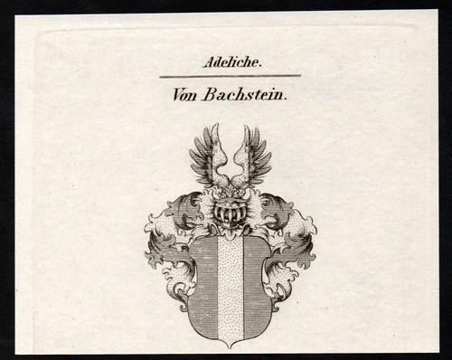 1830 bachstein stemma - bachstein,